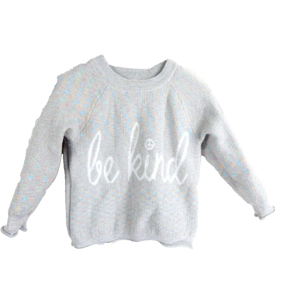 Peek Be Kind Rainbow Metallic Sweater